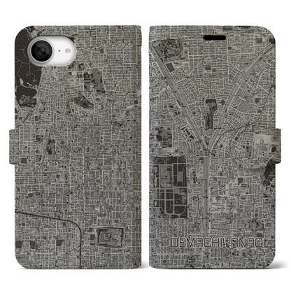 【出町柳（京都府）】地図柄iPhoneケース（手帳タイプ）