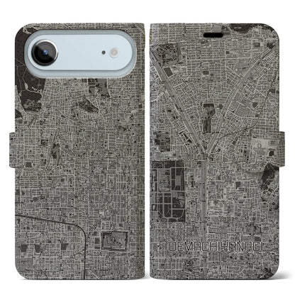 【出町柳（京都府）】地図柄iPhoneケース（手帳タイプ）