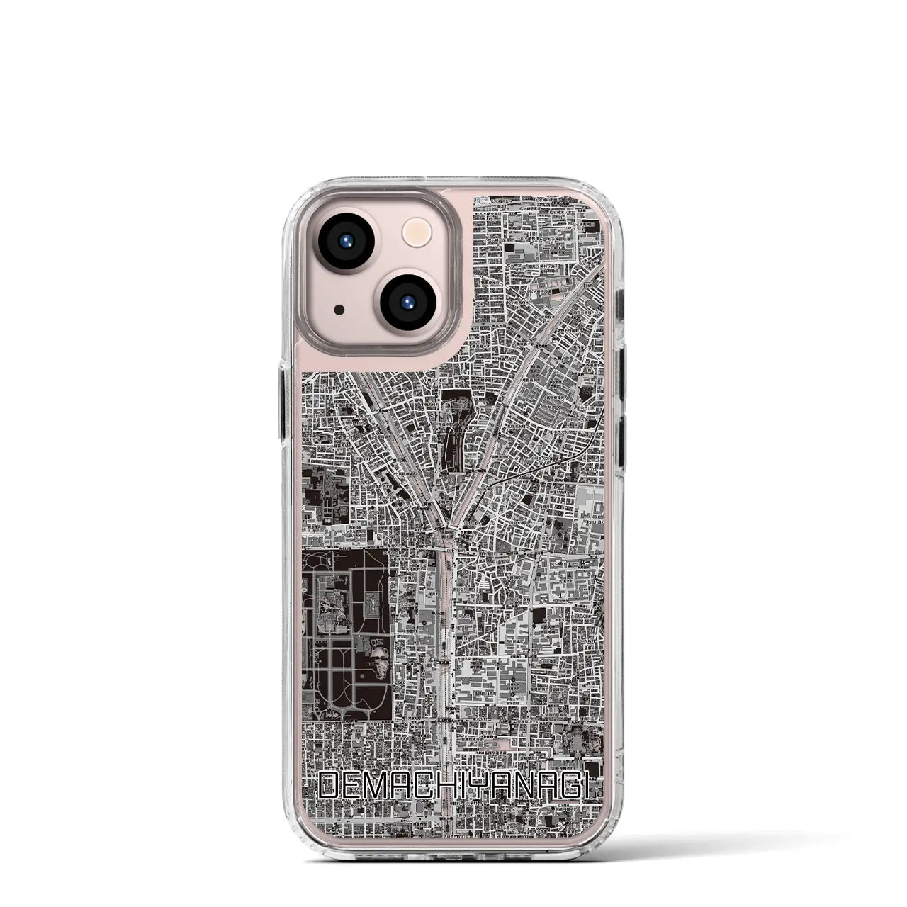【出町柳（京都府）】地図柄iPhoneケース（MagSafeタイプ）
