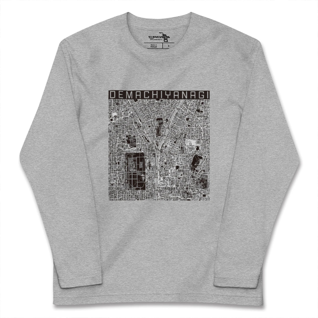 【出町柳（京都府）】地図柄ロングスリーブTシャツ