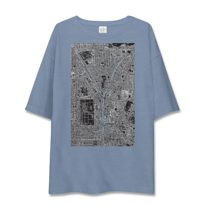 【出町柳（京都府）】地図柄ビッグシルエットTシャツ