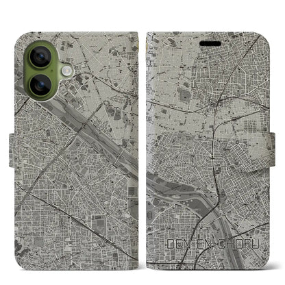 【田園調布（東京都）】地図柄iPhoneケース（手帳タイプ）