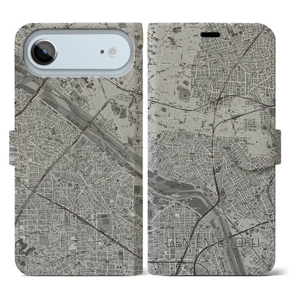 【田園調布（東京都）】地図柄iPhoneケース（手帳タイプ）