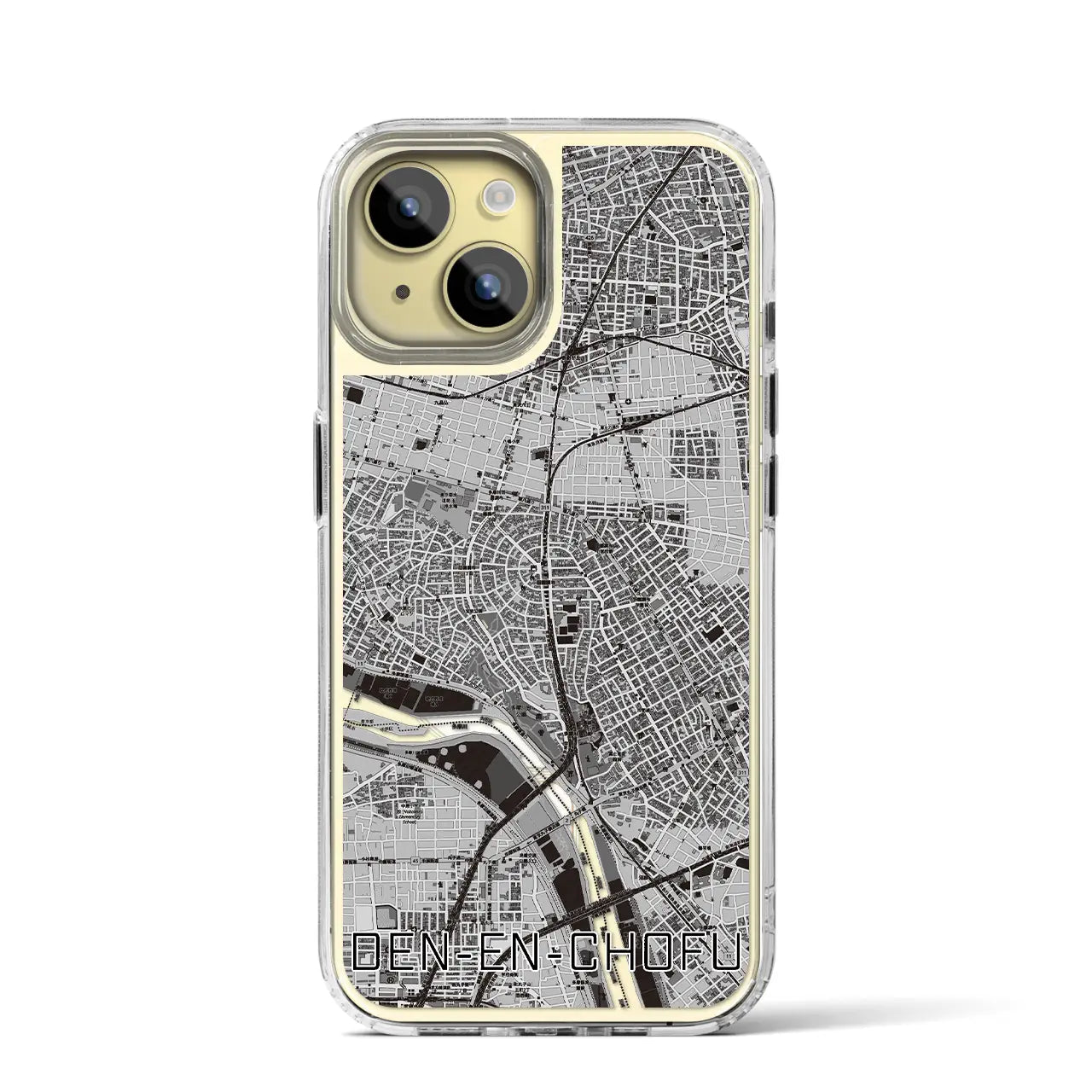【田園調布（東京都）】地図柄iPhoneケース（MagSafeタイプ）