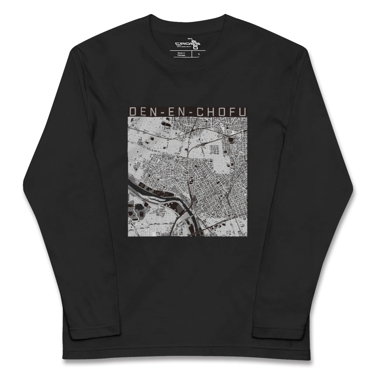 【田園調布（東京都）】地図柄ロングスリーブTシャツ