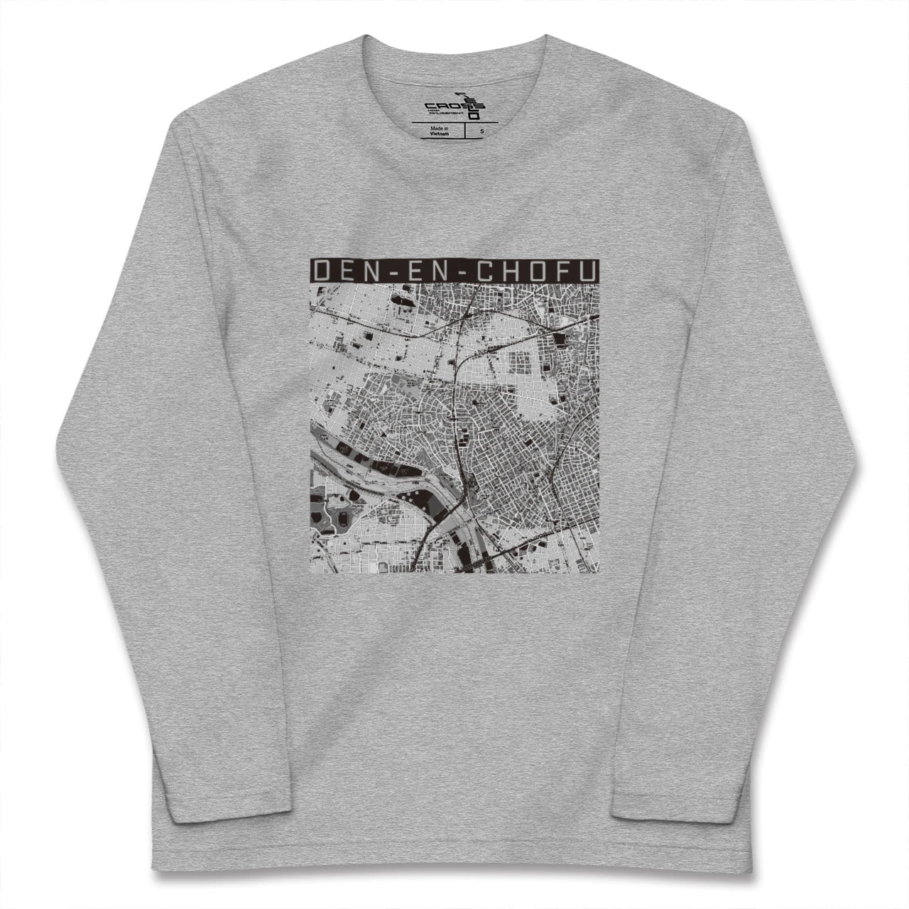 【田園調布（東京都）】地図柄ロングスリーブTシャツ