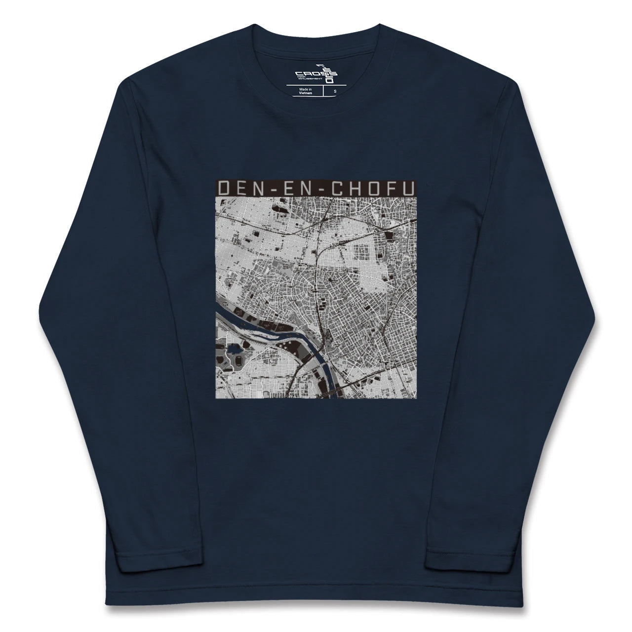 【田園調布（東京都）】地図柄ロングスリーブTシャツ