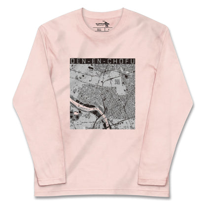 【田園調布（東京都）】地図柄ロングスリーブTシャツ