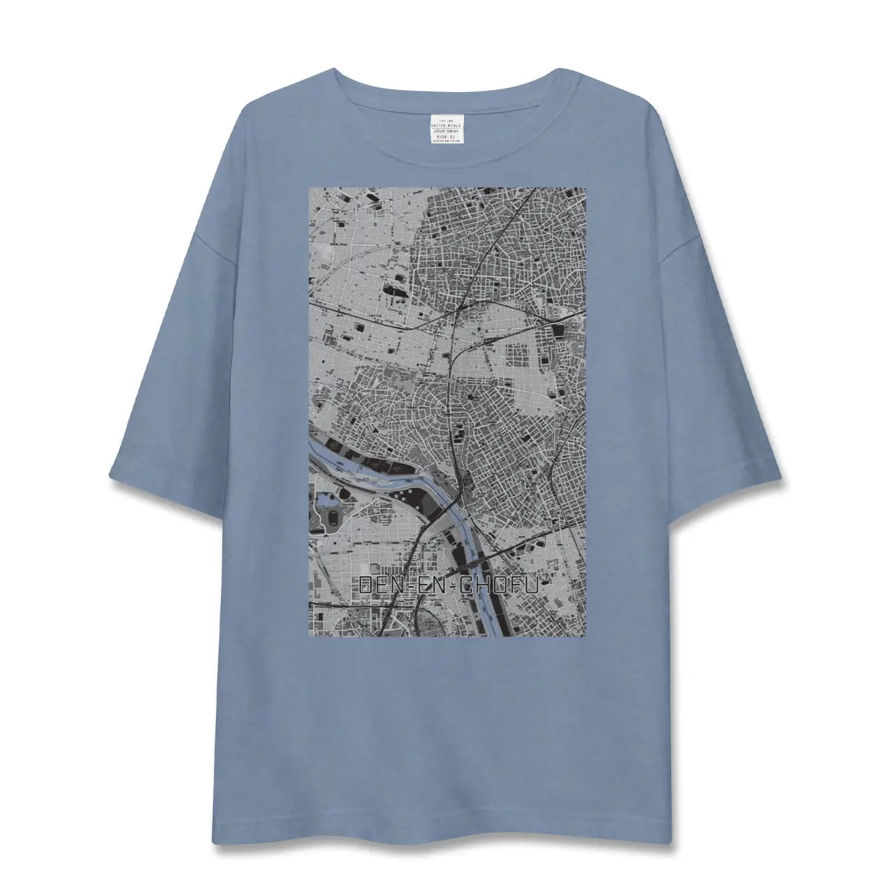 【田園調布（東京都）】地図柄ビッグシルエットTシャツ