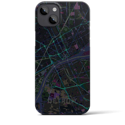 【デトロイト（アメリカ）】地図柄iPhoneケース（バックカバータイプ）