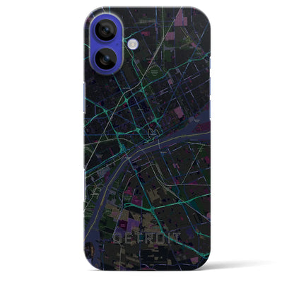 【デトロイト（アメリカ）】地図柄iPhoneケース（バックカバータイプ）