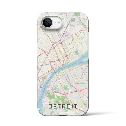 【デトロイト（アメリカ）】地図柄iPhoneケース（バックカバータイプ）