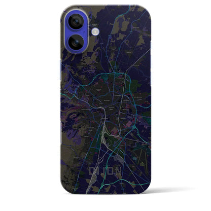 【ディジョン（フランス）】地図柄iPhoneケース（バックカバータイプ）