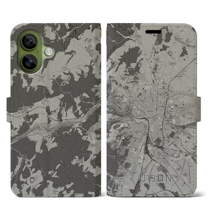 【ディジョン（フランス）】地図柄iPhoneケース（手帳タイプ）