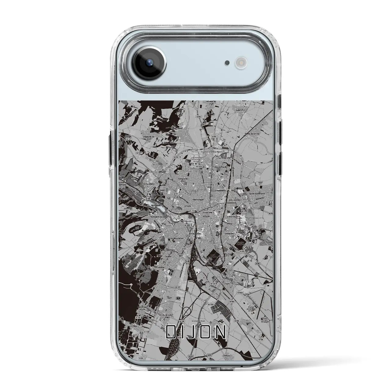 【ディジョン（フランス）】地図柄iPhoneケース（MagSafeタイプ）
