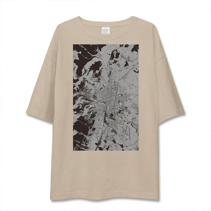 【ディジョン（フランス）】地図柄ビッグシルエットTシャツ