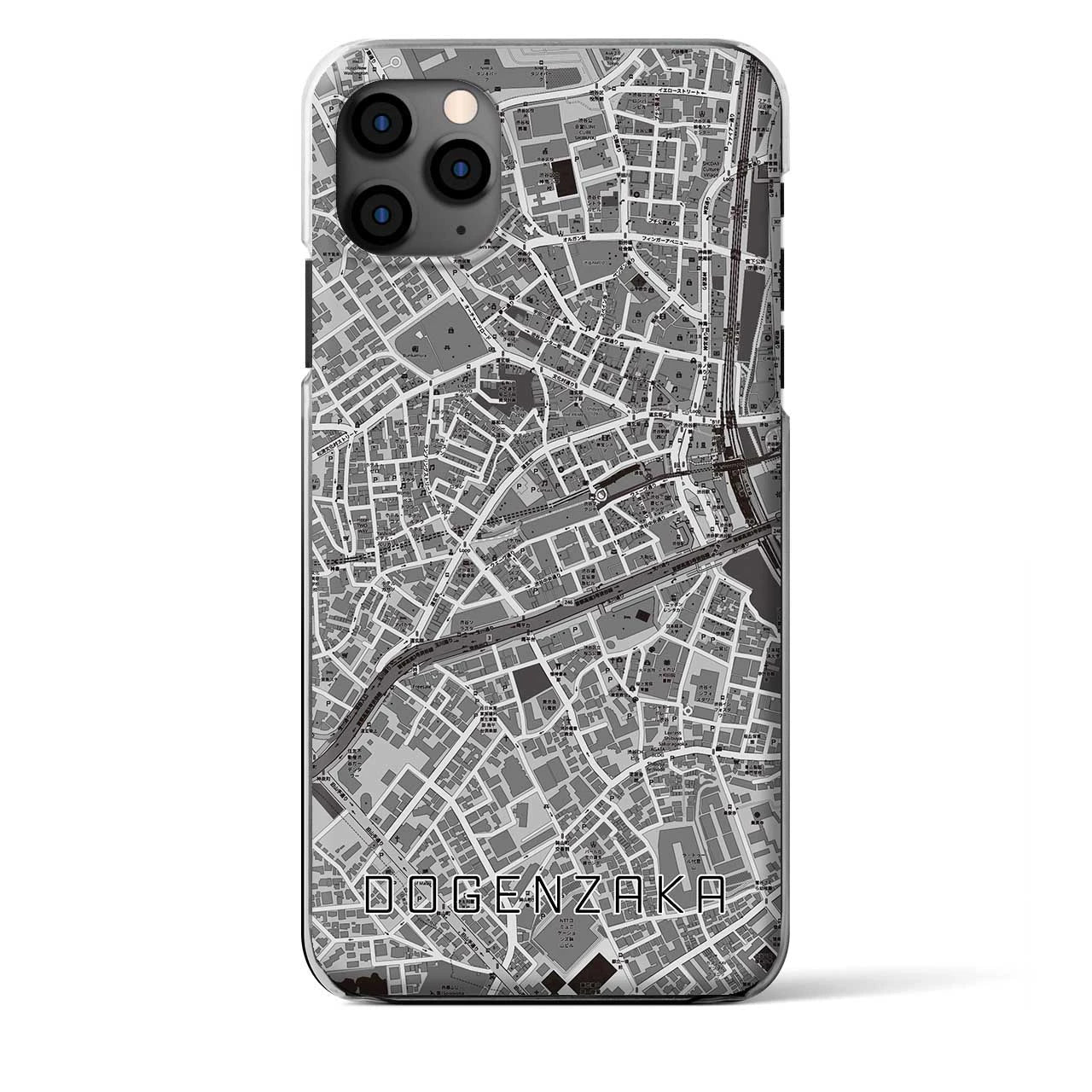 【道玄坂（東京都）】地図柄iPhoneケース（クリアタイプ）