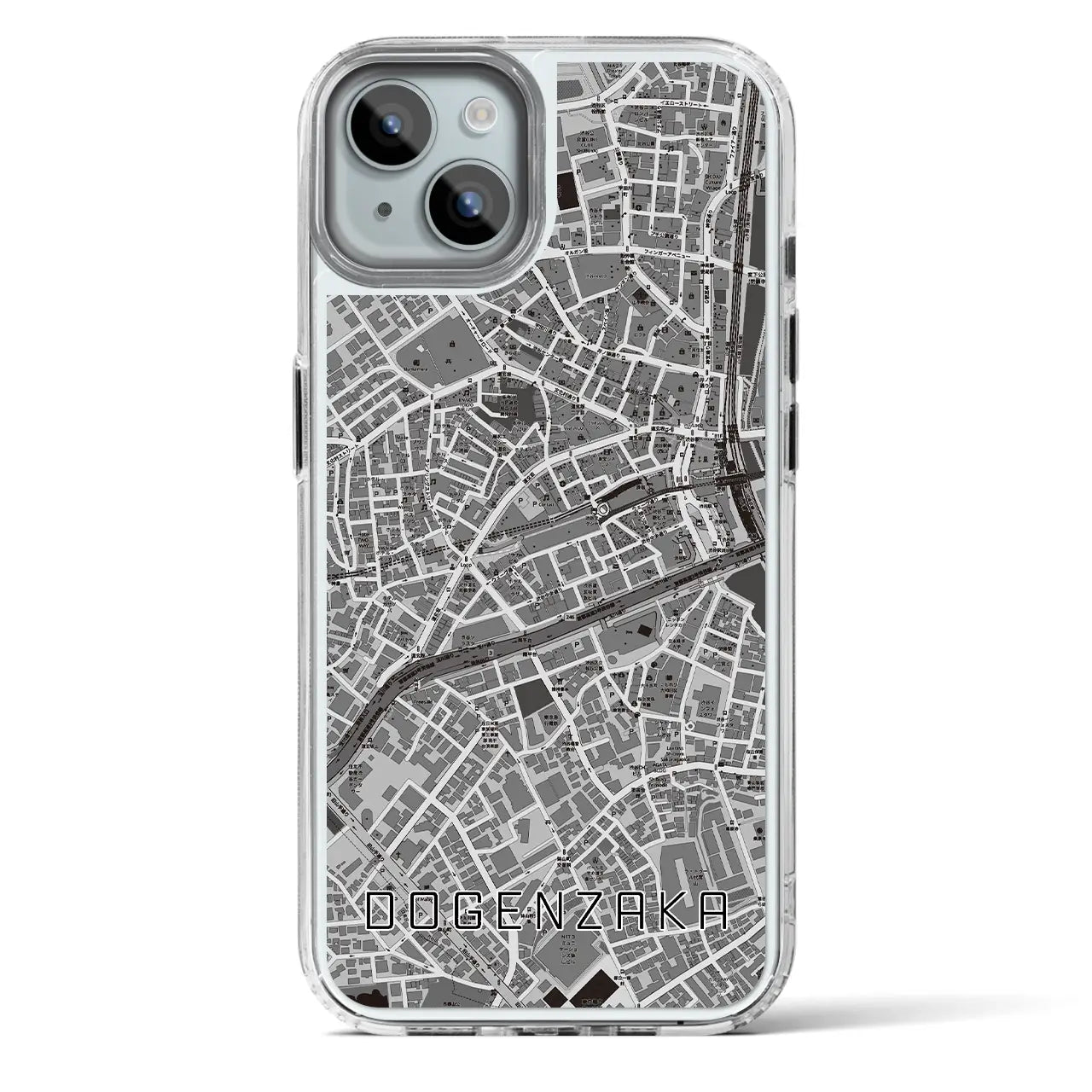 【道玄坂（東京都）】地図柄iPhoneケース（MagSafeタイプ）