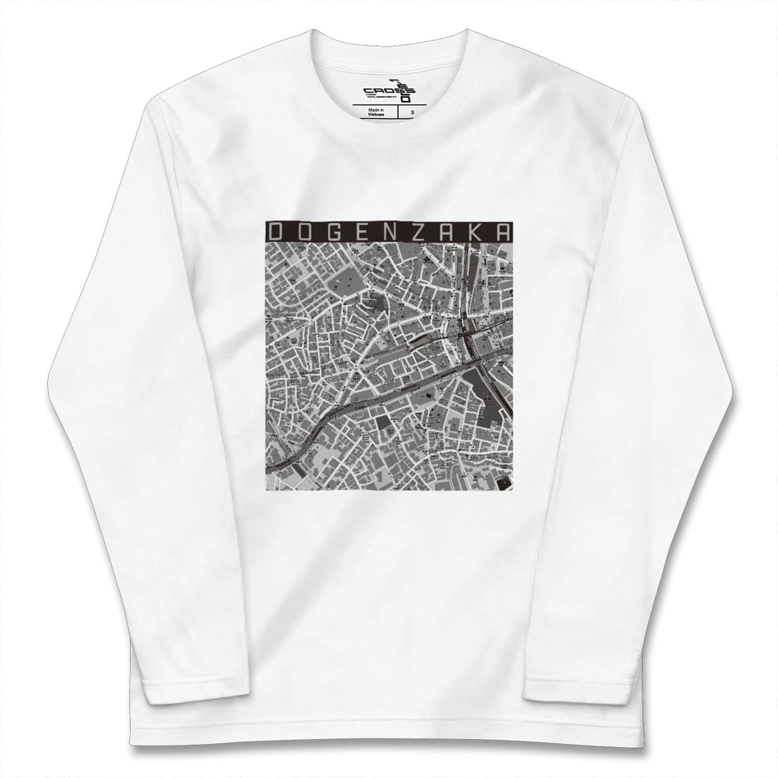 【道玄坂(東京都)】地図柄ロングスリーブTシャツ