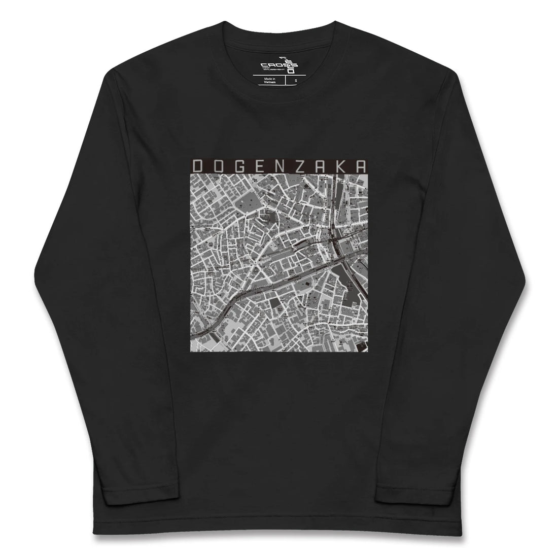 【道玄坂(東京都)】地図柄ロングスリーブTシャツ