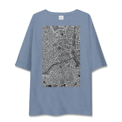 【道玄坂（東京都）】地図柄ビッグシルエットTシャツ