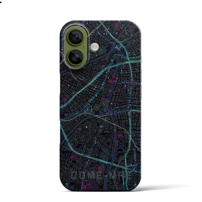 【ドーム前（大阪府）】地図柄iPhoneケース（バックカバータイプ）