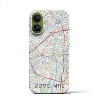 【ドーム前（大阪府）】地図柄iPhoneケース（バックカバータイプ）