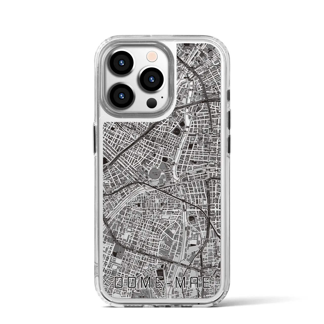 【ドーム前（大阪府）】地図柄iPhoneケース（MagSafeタイプ）