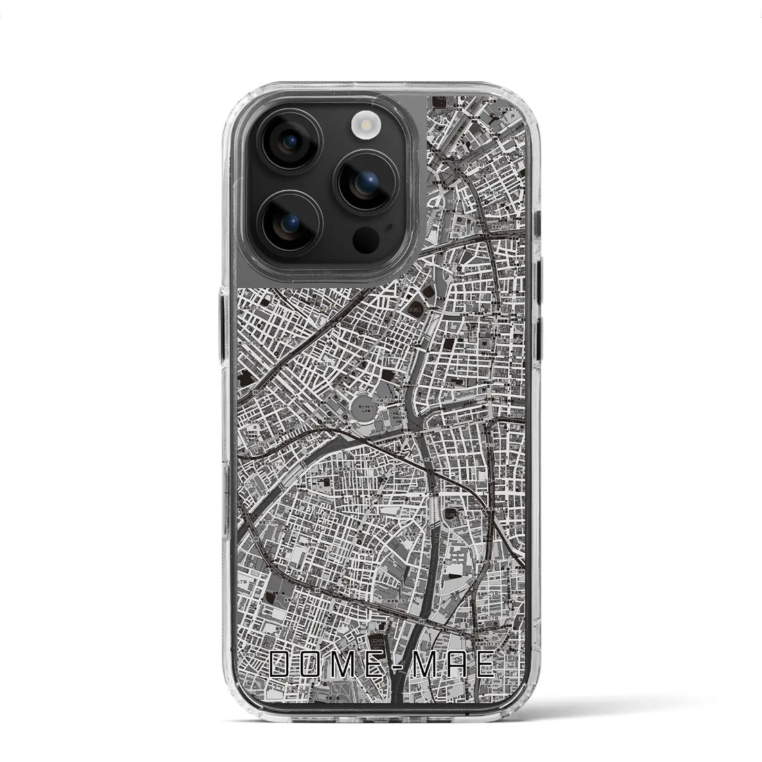 【ドーム前（大阪府）】地図柄iPhoneケース（MagSafeタイプ）