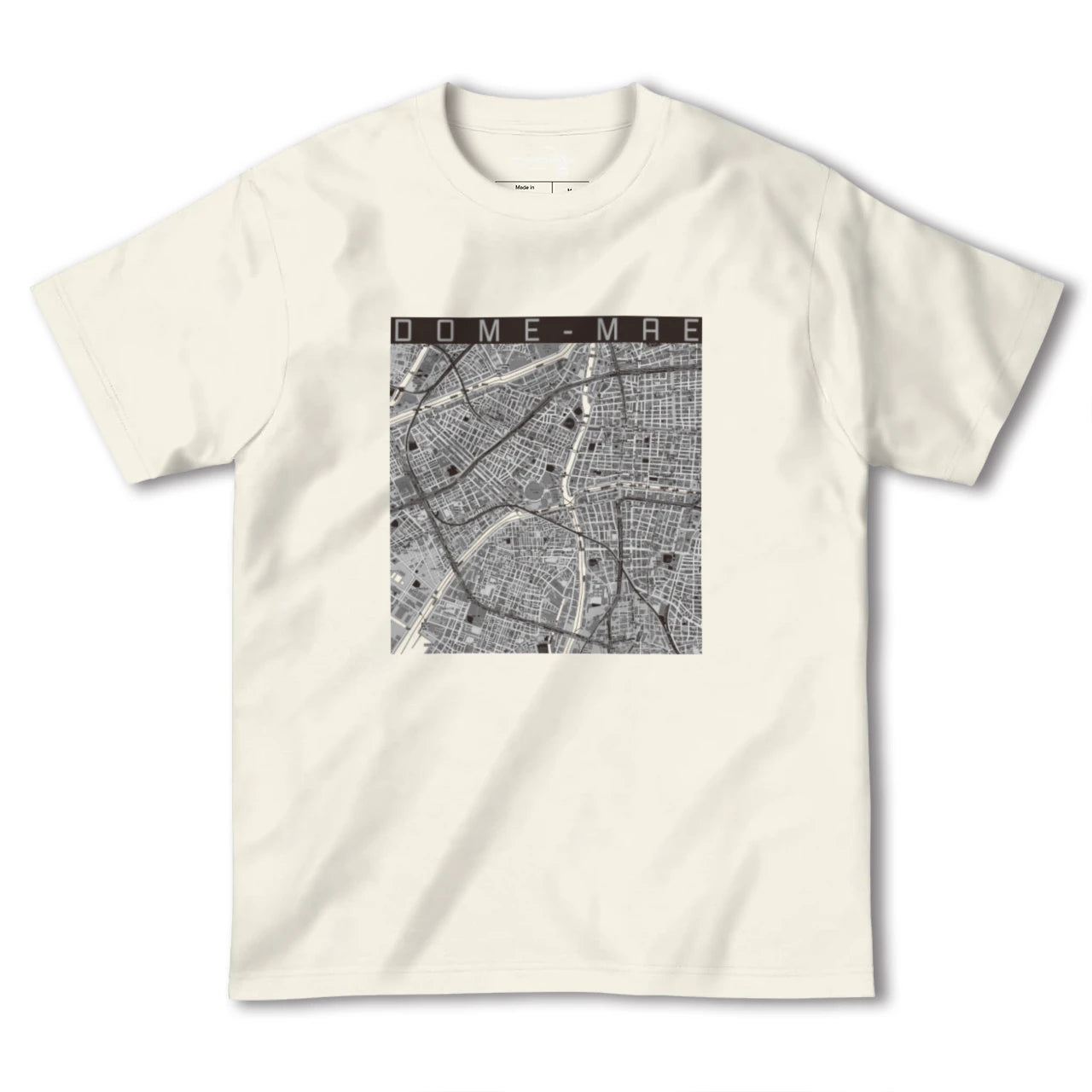 【ドーム前（大阪府）】地図柄ヘビーウェイトTシャツ