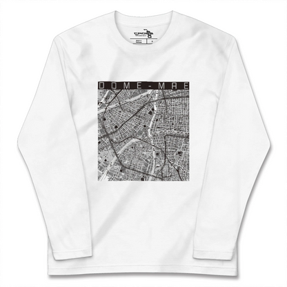 【ドーム前（大阪府）】地図柄ロングスリーブTシャツ