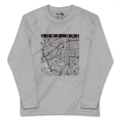 【ドーム前（大阪府）】地図柄ロングスリーブTシャツ