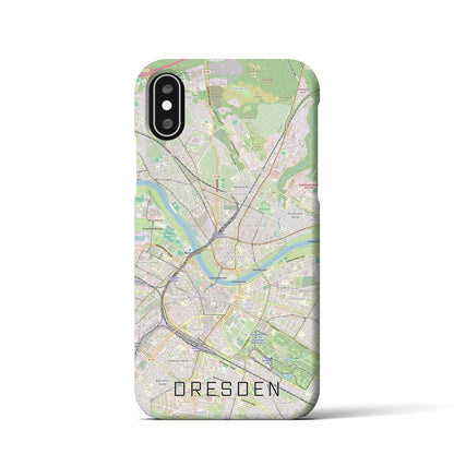 【ドレスデン（ドイツ）】地図柄iPhoneケース（バックカバータイプ）