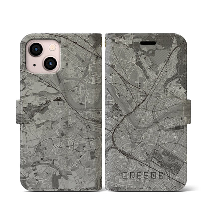 【ドレスデン（ドイツ）】地図柄iPhoneケース（手帳タイプ）