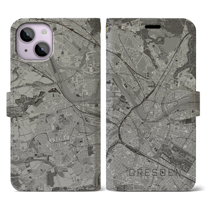 【ドレスデン（ドイツ）】地図柄iPhoneケース（手帳タイプ）