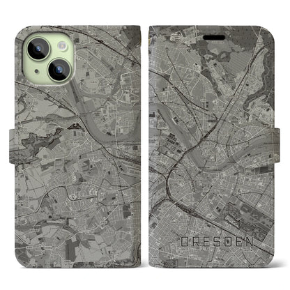 【ドレスデン（ドイツ）】地図柄iPhoneケース（手帳タイプ）