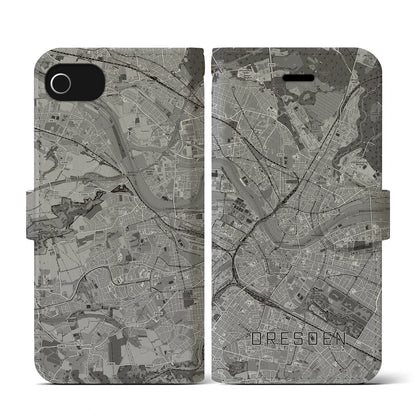 【ドレスデン（ドイツ）】地図柄iPhoneケース（手帳タイプ）