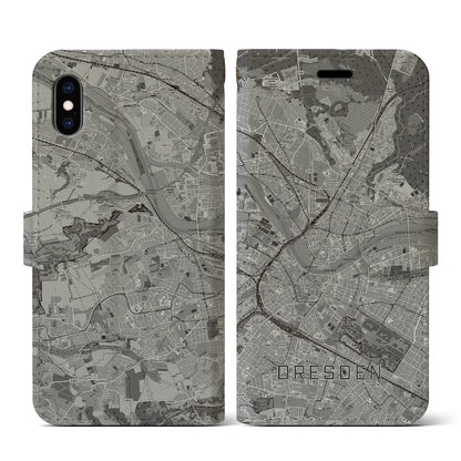 【ドレスデン（ドイツ）】地図柄iPhoneケース（手帳タイプ）