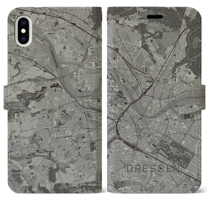 【ドレスデン（ドイツ）】地図柄iPhoneケース（手帳タイプ）