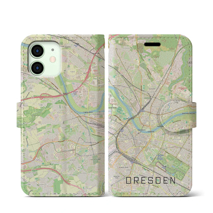 【ドレスデン（ドイツ）】地図柄iPhoneケース（手帳タイプ）