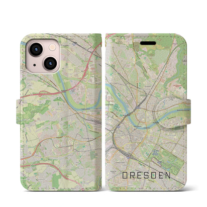 【ドレスデン（ドイツ）】地図柄iPhoneケース（手帳タイプ）