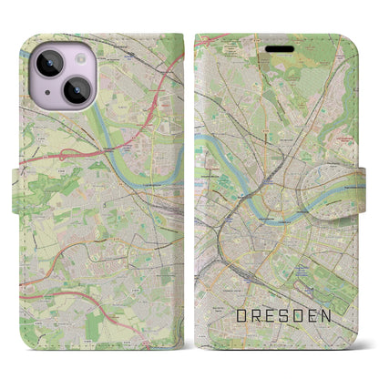 【ドレスデン（ドイツ）】地図柄iPhoneケース（手帳タイプ）