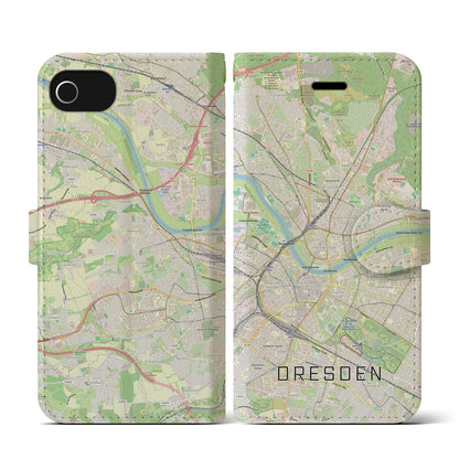 【ドレスデン（ドイツ）】地図柄iPhoneケース（手帳タイプ）