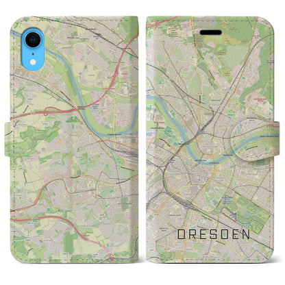 【ドレスデン（ドイツ）】地図柄iPhoneケース（手帳タイプ）