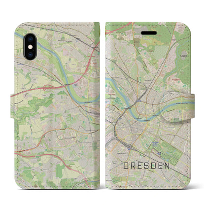 【ドレスデン（ドイツ）】地図柄iPhoneケース（手帳タイプ）
