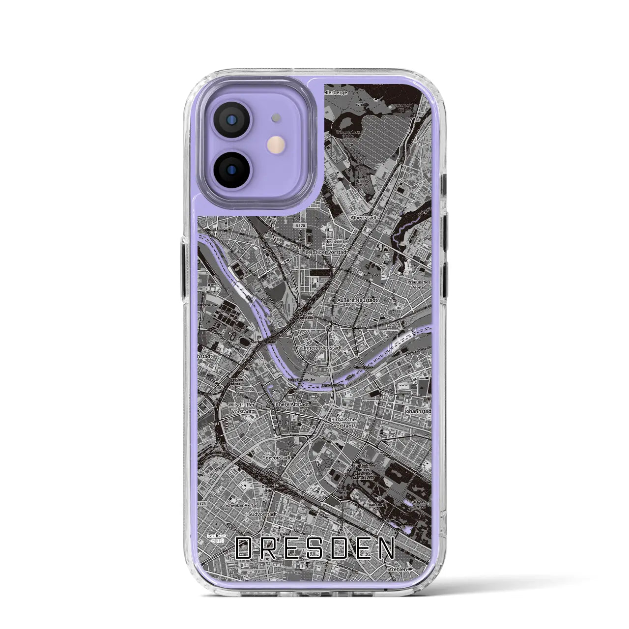 【ドレスデン（ドイツ）】地図柄iPhoneケース（MagSafeタイプ）
