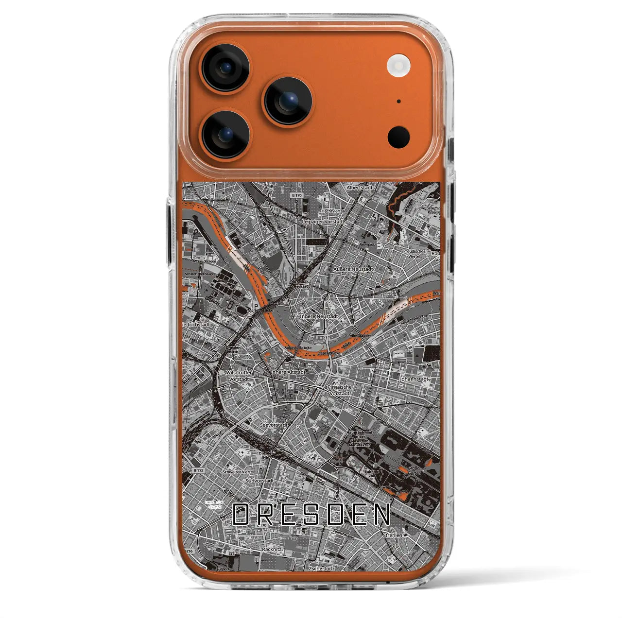 【ドレスデン（ドイツ）】地図柄iPhoneケース（MagSafeタイプ）