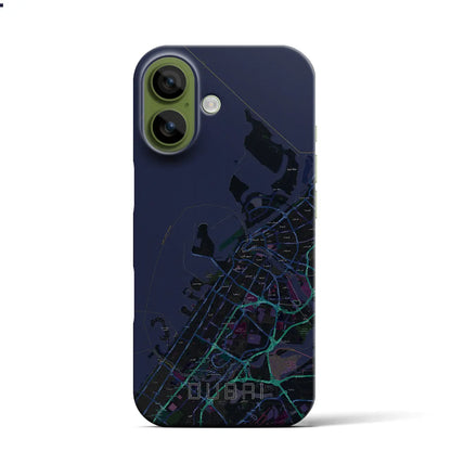 【ドバイ（アラブ首長国連邦）】地図柄iPhoneケース（バックカバータイプ）