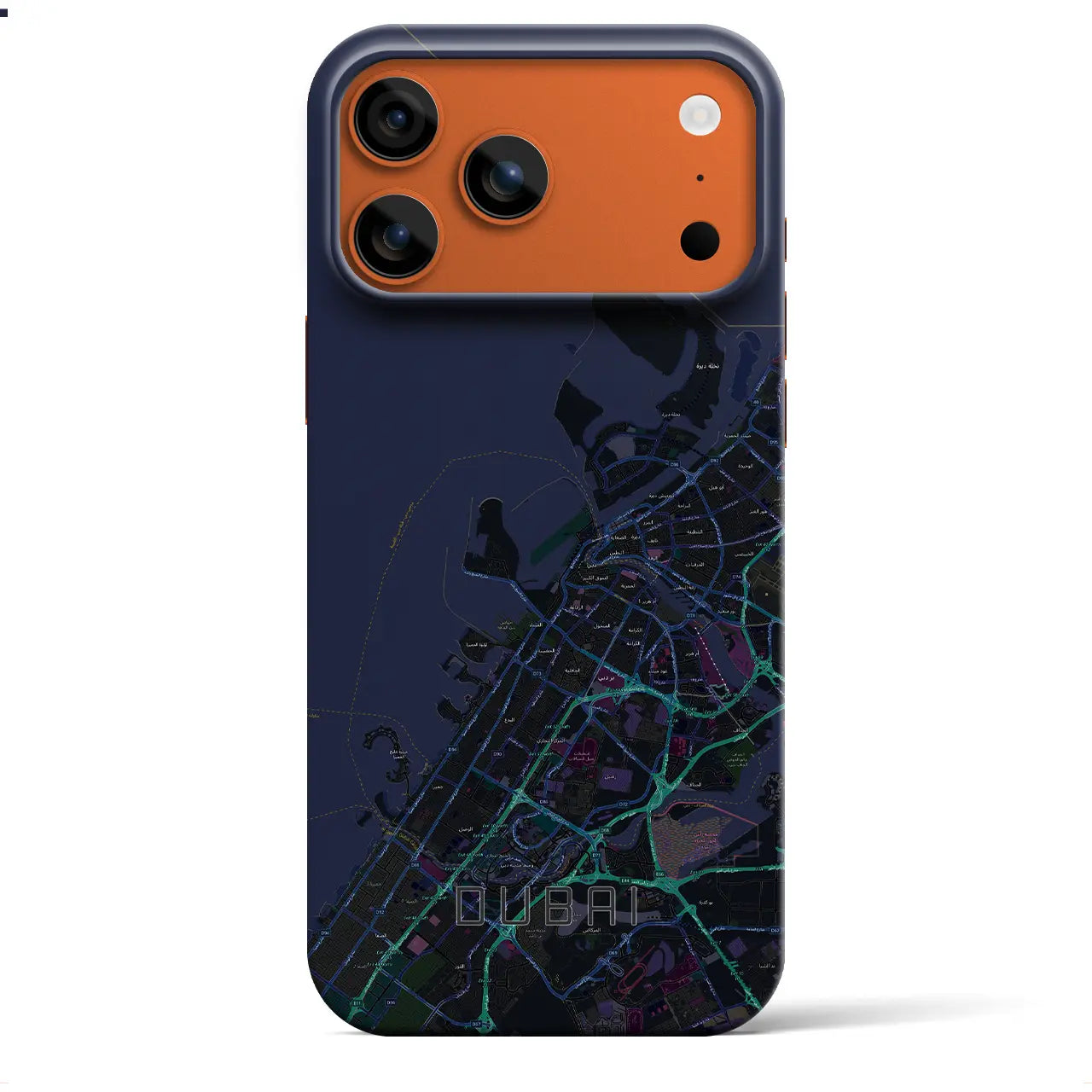 ドバイ(アラブ首長国連邦)】地図柄iPhoneケース(バックカバータイプ ドバイ(アラブ首長国連邦)】地図柄iPhoneケース(バックカバータイプ