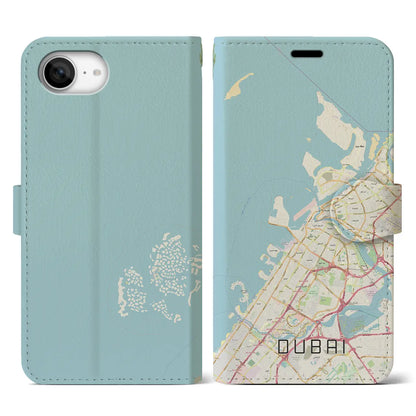 【ドバイ（アラブ首長国連邦）】地図柄iPhoneケース（手帳タイプ）